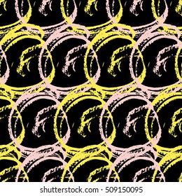 Trendy abstract seamless pattern for wallpaper, fabric, wrapping paper. Hand drawn texture. Stock vector.