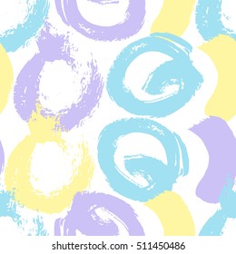 Trendy abstract seamless pattern for wallpaper, fabric, wrapping paper. Hand drawn texture. Stock vector.