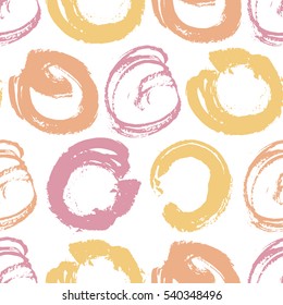 Trendy abstract seamless pattern for wallpaper, fabric, wrapping paper. Hand drawn texture. Stock vector.