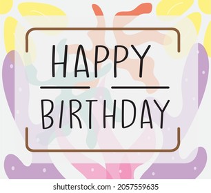 trendy abstract square art template with geometric element