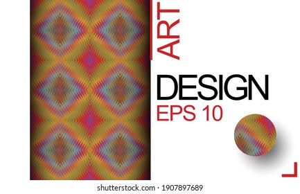 Plantillas de arte cuadrado abstracto de moda con elementos florales y geométricos. Marco geométrico, diseño geométrico, fondo abstracto de gráficos futuristas modernos con rayas, diseño, mosaico, brillante.