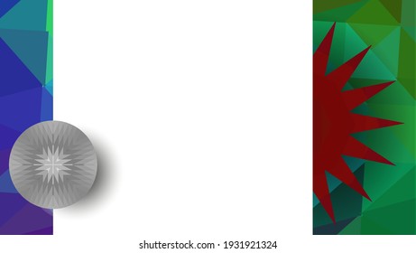 Trendy abstract square art templates with floral and geometric elements. Geometric frame, geometric design, abstract background of modern futuristic graphics with stripes, design, mosaic, bright.