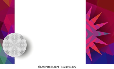 Trendy abstract square art templates with floral and geometric elements. Geometric frame, geometric design, abstract background of modern futuristic graphics with stripes, design, mosaic, bright.