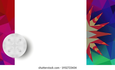 Trendy abstract square art templates with floral and geometric elements. Geometric frame, geometric design, abstract background of modern futuristic graphics with stripes, design, mosaic, bright.