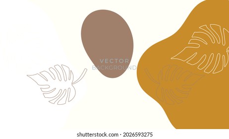 Trendy abstract square art templates with floral and geometric elements. Suitable for social media posts, mobile apps, banners design and web or internet ads. Vector fashion backgrounds