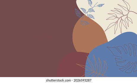 Plantillas de arte cuadrado abstracto de moda con elementos florales y geométricos. Adecuado para publicaciones en medios sociales, aplicaciones móviles, diseños de banners y anuncios web o de internet. Antecedentes de moda vectorial