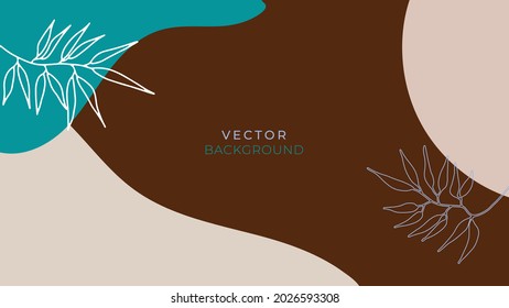 Plantillas de arte cuadrado abstracto de moda con elementos florales y geométricos. Adecuado para publicaciones en medios sociales, aplicaciones móviles, diseños de banners y anuncios web o de internet. Antecedentes de moda vectorial