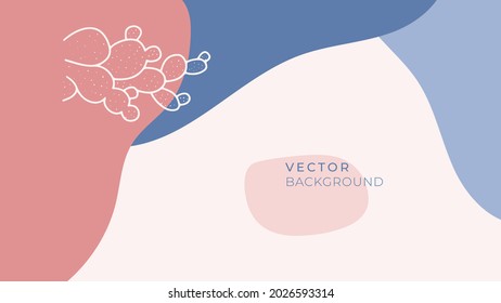Trendy abstract square art templates with floral and geometric elements. Suitable for social media posts, mobile apps, banners design and web or internet ads. Vector fashion backgrounds