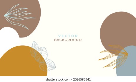 Trendy abstract square art templates with floral and geometric elements. Suitable for social media posts, mobile apps, banners design and web or internet ads. Vector fashion backgrounds