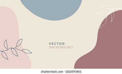 Trendy abstract square art templates with floral and geometric elements. Suitable for social media posts, mobile apps, banners design and web or internet ads. Vector fashion backgrounds