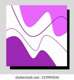 Trendy abstract square art templates. Suitable for social media posts, mobile apps, banners design and web or internet ads. Vector fashion backgrounds.