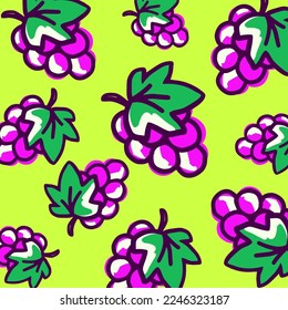 Trendy abstract square art templates with fruit and geometric elements. Suitable for social media posts, mobile apps, banners design and webinternet ads. Vector fashion backgrounds.