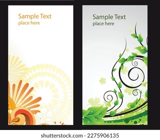Trendy abstract square art templates with floral and geometric elements