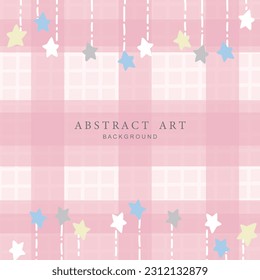Trendy abstract square art templates. Vector fashion backgrounds.