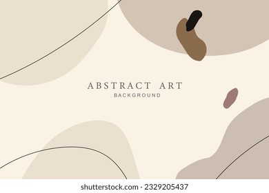 Trendy abstract square art templates. Vector fashion backgrounds.