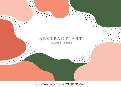 Trendy abstract square art templates. Vector fashion backgrounds.