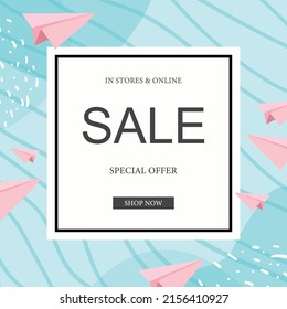 Trendy abstract square art templates.Vector fashion backgrounds.