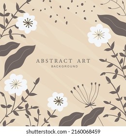 Trendy abstract square art templates.Vector fashion backgrounds.
