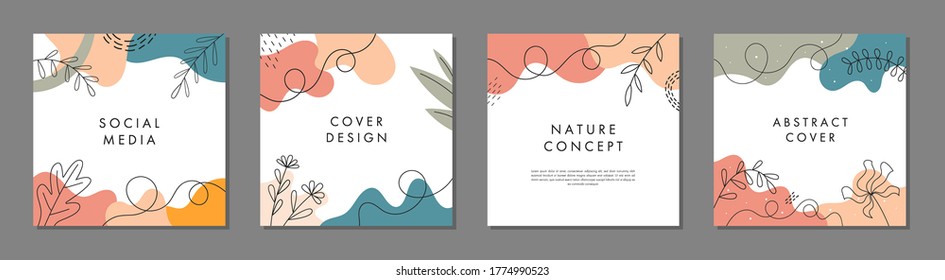 Trendy abstract square template with colorful concept. Able to use for social media posts, mobile apps, banners design, web or internet ads.