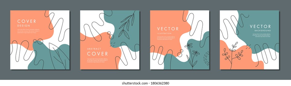 Trendy abstract square template with colorful concept. Able to use for social media posts, mobile apps, banners design, web or internet ads.