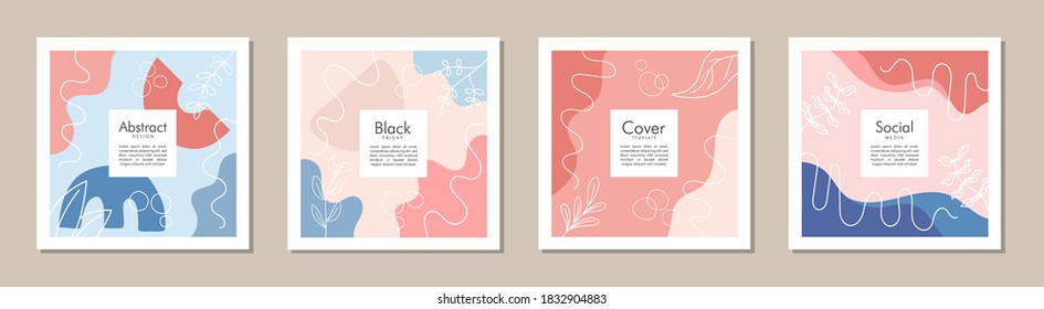 Trendy abstract square template with colorful concept. Able to use for social media posts, mobile apps, banners design, web or internet ads.