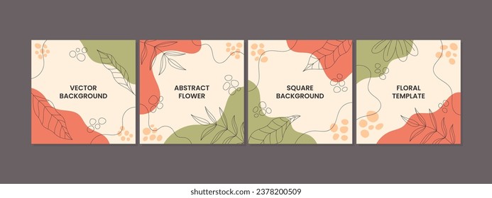 Trendy abstract square template with colorful concept. Able to use for social media posts, mobile apps, banners design, web or internet ads.
