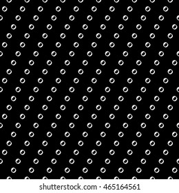 Trendy abstract stripe pattern with hand drawn doodle dots. Cute vector black and white stripe pattern. Seamless monochrome diagonal stripe pattern for fabric, wallpapers, wrapping paper and cards.