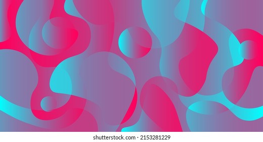 Trendy abstract templates for banners, posters. Contemporary backgrounds with gradients design.