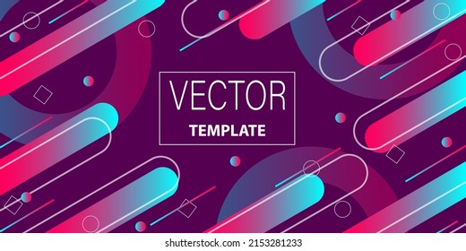 Trendy abstract templates for banners, posters. Contemporary backgrounds with gradients design.