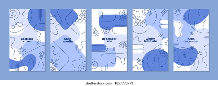 Trendy abstract universal template with winter and new year concept. Able to use for social media posts, stories, mobile apps, banners design, web or internet ads