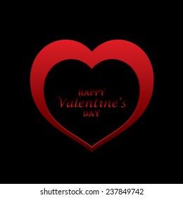 Trendy Abstract Valentine background - 3D Hearts