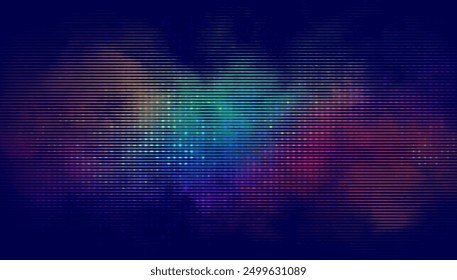 Trendy abstract vector background with cyberpunk retro pattern. Vibe of 80's and 90's style, chaos and artistic futuristic design elements.