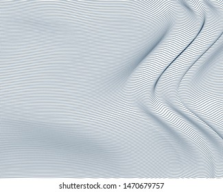 Trendy abstract vector background, science and technology theme illustration, array of dynamic particles, template for covers banners and ads.