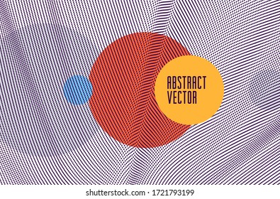 Trendy abstract vector background, science and technology theme illustration, array of dynamic particles, template for covers banners and ads.