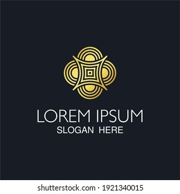 trendy abstract vector elements for premium logo design. concepts used for real estate industry, infrastructure, architecture, boutiques, hotel, yoga, cosmetic and skin care products.