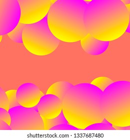 Trendy abstract vector header design in futuristic style and space for your text in center.