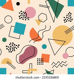 Trendy abstract vector pattern. Minimal geometric shape. Creative vector background.