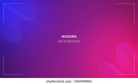 Trendy Abstract Vibrant Wave Element Background Design.