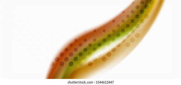 Trendy abstract wave blur pattern, multicolored lines on white background for wallpaper design. Colorful background vector. Modern pattern. Creative vector element.