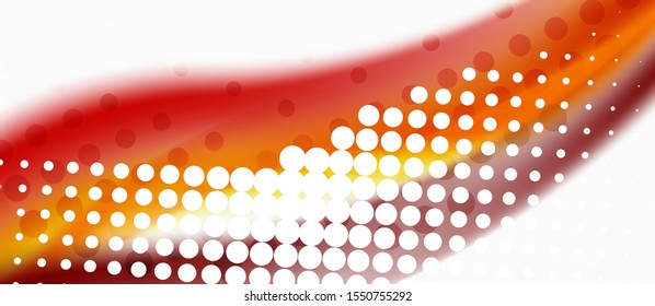 Trendy abstract wave blur pattern, multicolored lines on white background for wallpaper design. Colorful background vector. Modern pattern. Creative vector element.