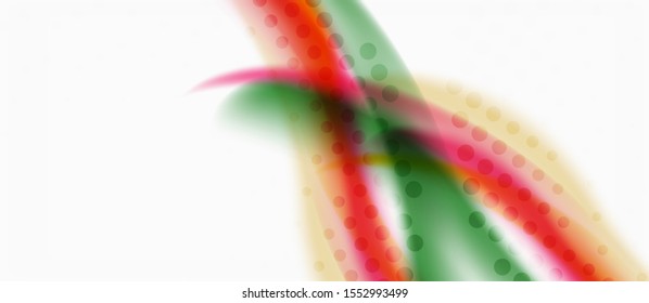 Trendy abstract wave blur pattern, multicolored lines on white background for wallpaper design. Colorful background vector. Modern pattern. Creative vector element.