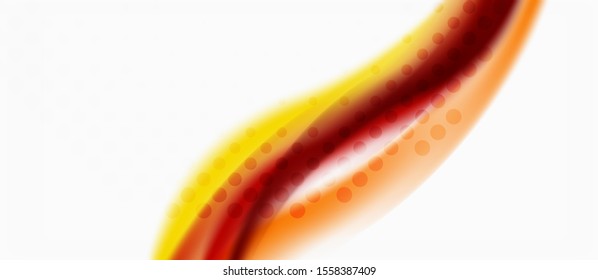 Trendy abstract wave blur pattern, multicolored lines on white background for wallpaper design. Colorful background vector. Modern pattern. Creative vector element.