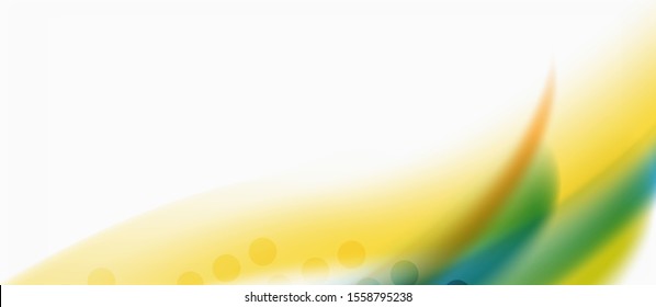 Patrón de onda abstracta de moda, líneas multicolores sobre fondo blanco para el diseño de papel pintado. Vector de fondo colorido. Patrón moderno. Elemento vector creativo.