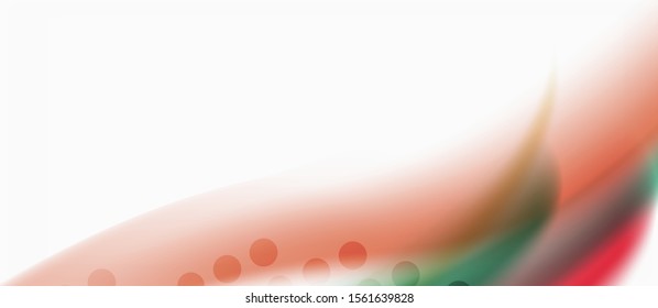 Trendy abstrakte Wellenunscharfmuster, mehrfarbige Linien auf weißem Hintergrund für Tapete-Design. Farbiger Hintergrund, Vektorgrafik. Modernes Muster. Kreatives Vektorelement.