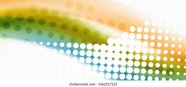 Patrón de onda abstracta de moda, líneas multicolores sobre fondo blanco para el diseño de papel pintado. Vector de fondo colorido. Patrón moderno. Elemento vector creativo.