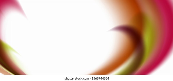 Trendy abstract wave blur pattern, multicolored lines on white background for wallpaper design. Colorful background vector. Modern pattern. Creative vector element.