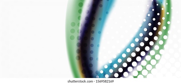 Trendy abstract wave blur pattern, multicolored lines on white background for wallpaper design. Colorful background vector. Modern pattern. Creative vector element.