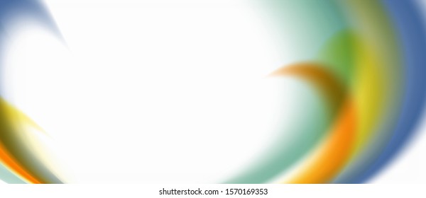 Trendy abstract wave blur pattern, multicolored lines on white background for wallpaper design. Colorful background vector. Modern pattern. Creative vector element.