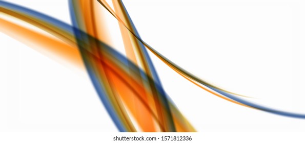 Trendy abstract wave blur pattern, multicolored lines on white background for wallpaper design. Colorful background vector. Modern pattern. Creative vector element.