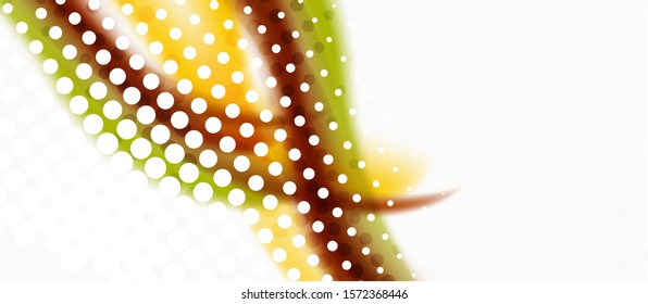 Trendy abstract wave blur pattern, multicolored lines on white background for wallpaper design. Colorful background vector. Modern pattern. Creative vector element.